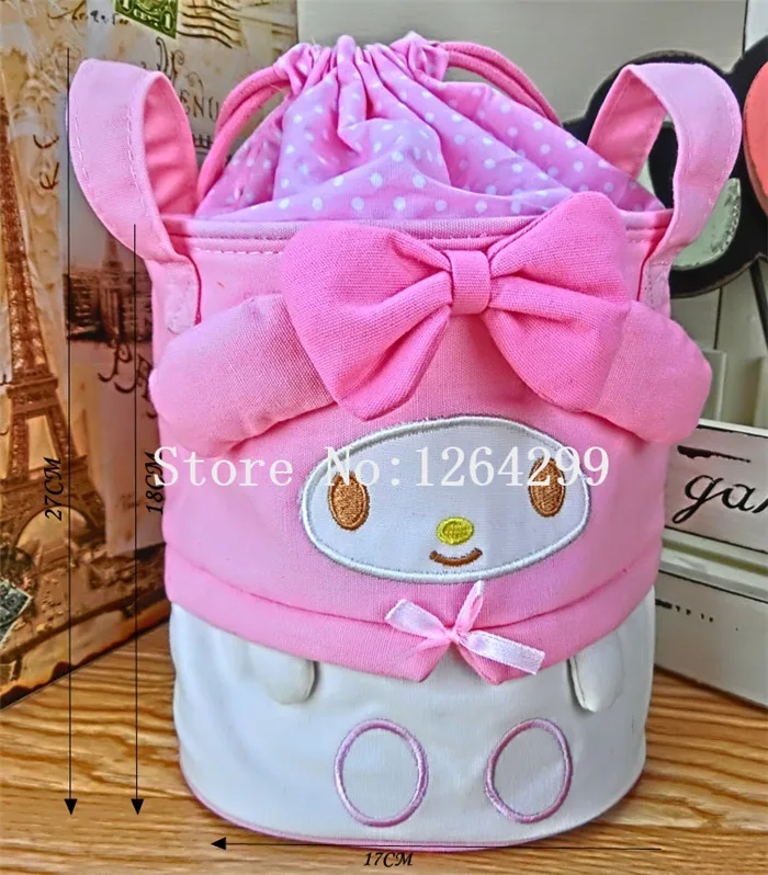 Новая мода My Melody Девушки Женщины Холст Drawstring сумки для обедов детские сумки для детей