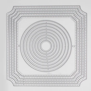 

New Arrival Cute Irregular Circle Cutting Dies Stencil DIY Scrapbook Photo Album Emboss Decorative Paper Card Craft 150x150mm