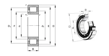 1 шт NJ2205ECP NJ2205 42505 25x52x18 MOCHU цилиндрические роликовые подшипники однорядные высокого качества