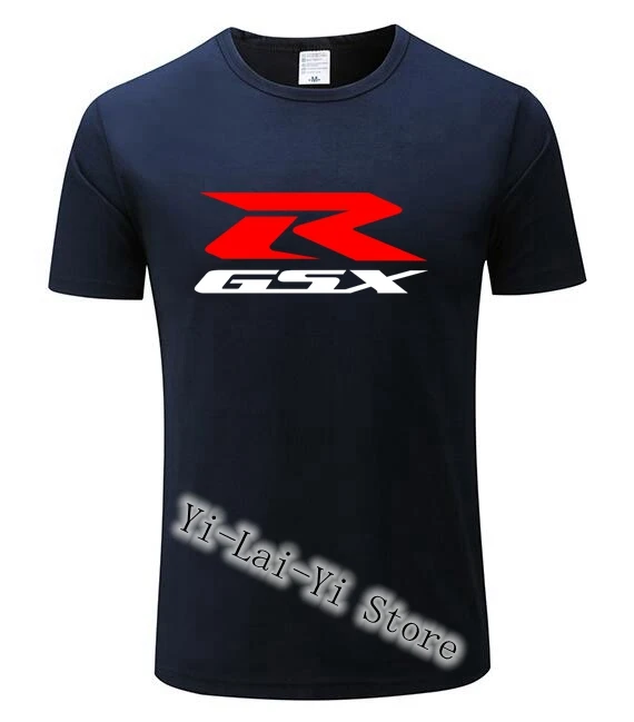 Бесплатная доставка! Для мужчин футболка Gs Suzuki R GSX с атрибутикой Повседневная Fun