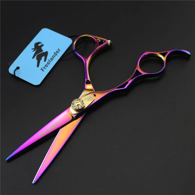 Professional 5.5 inch Hair Scissors Set Japan 440c Steel Shears Customized Left Hand Cutting Barber Makas Hairdressing Scissors