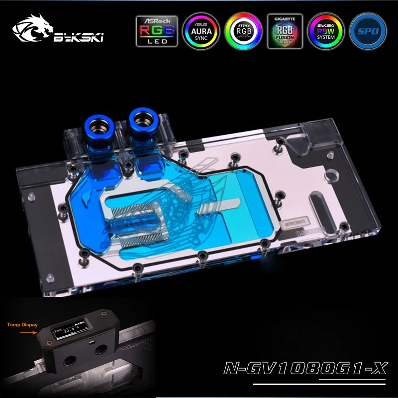 

Bykski N-GV97G1-X VGA Full Cover Water Cooling Block for Gigabyte GTX 970 Gaming G1 GTX 970 WindForce Graphics Cards
