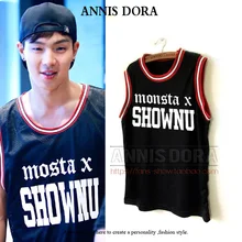 Монста х IM shownu вонхо IM minhyuk yookihyun hyungwon jooheon название того же Стиль номер черный Бейсбол жилет