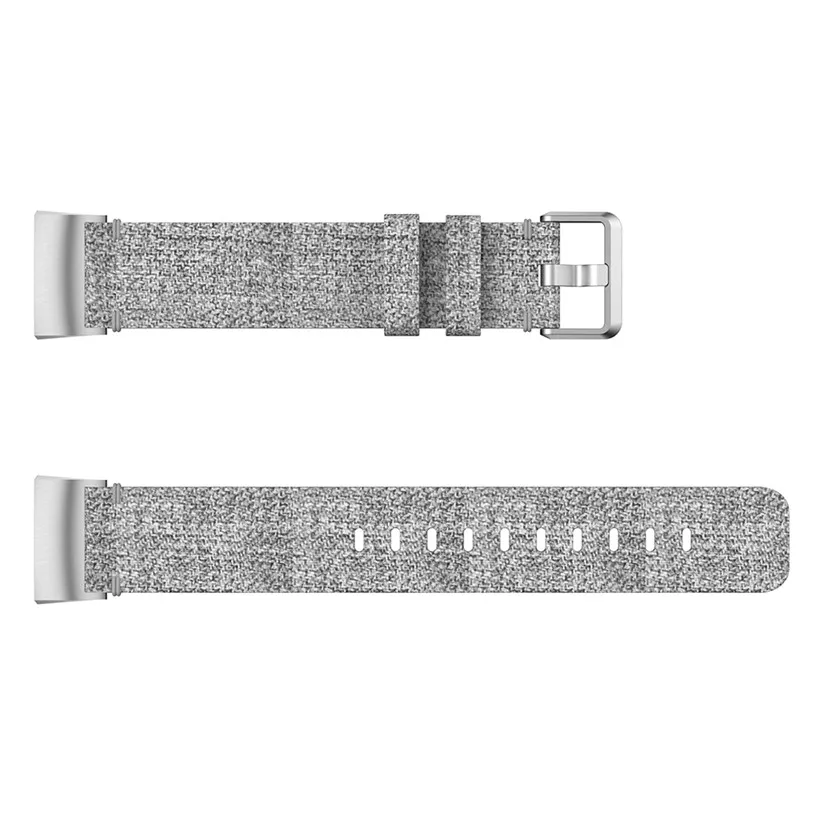 Цветной ремешок для Fitbit Charge 3 Смарт-браслет часы ремешок холст нейлон заменить Мужские t Мужские Женские умные часы Charge3 ремешок для часов - Цвет ремешка: Gray