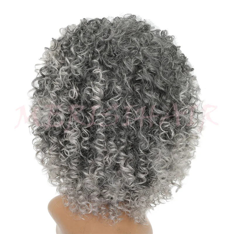 MERISI HAIR Short Curly Brown Color Wigs For Black Women Sythetic High Temperature Synthetic Hair