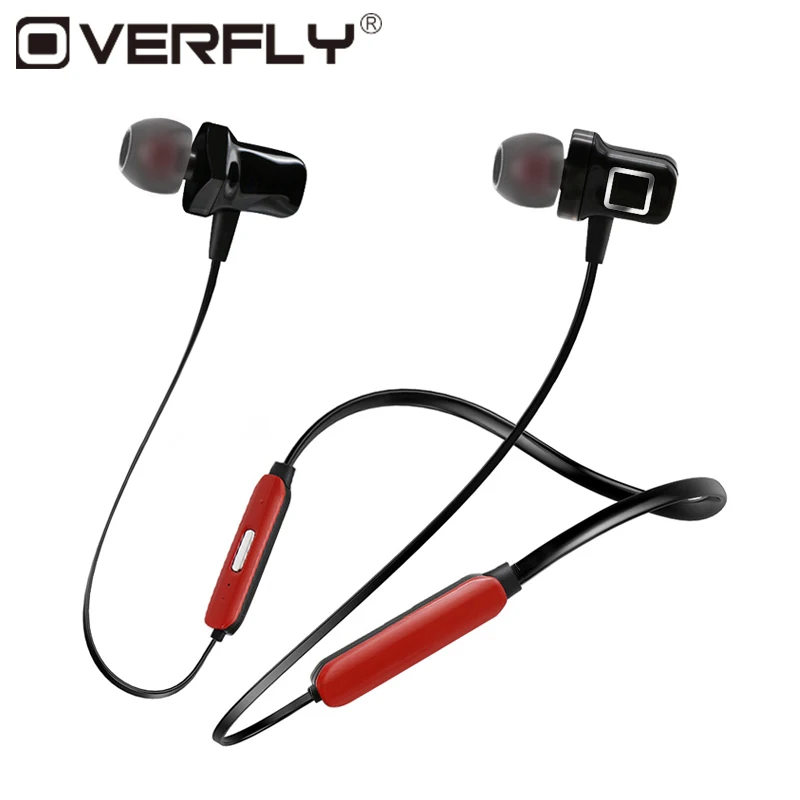 

Overfly Magnetic attraction Bluetooth Earphone IPX6 Waterproof Headset Sports 4.2 Headphones Build-in Mic For Xiaomi Samsung