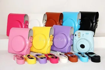 

8Colors Camera Bags For Instax Mini 8 PU Camera Video Bag Case Cover with Shoulder Strap For Fuji Fujifilm Instax Mini 8