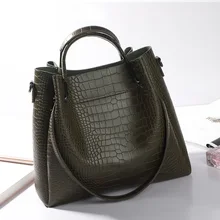 2016 Promotion Bucket Pu Shoulder Bags Polyester Soft New Handbag Picture Big Bag Leisure All-match Portable Shoulder Messenger