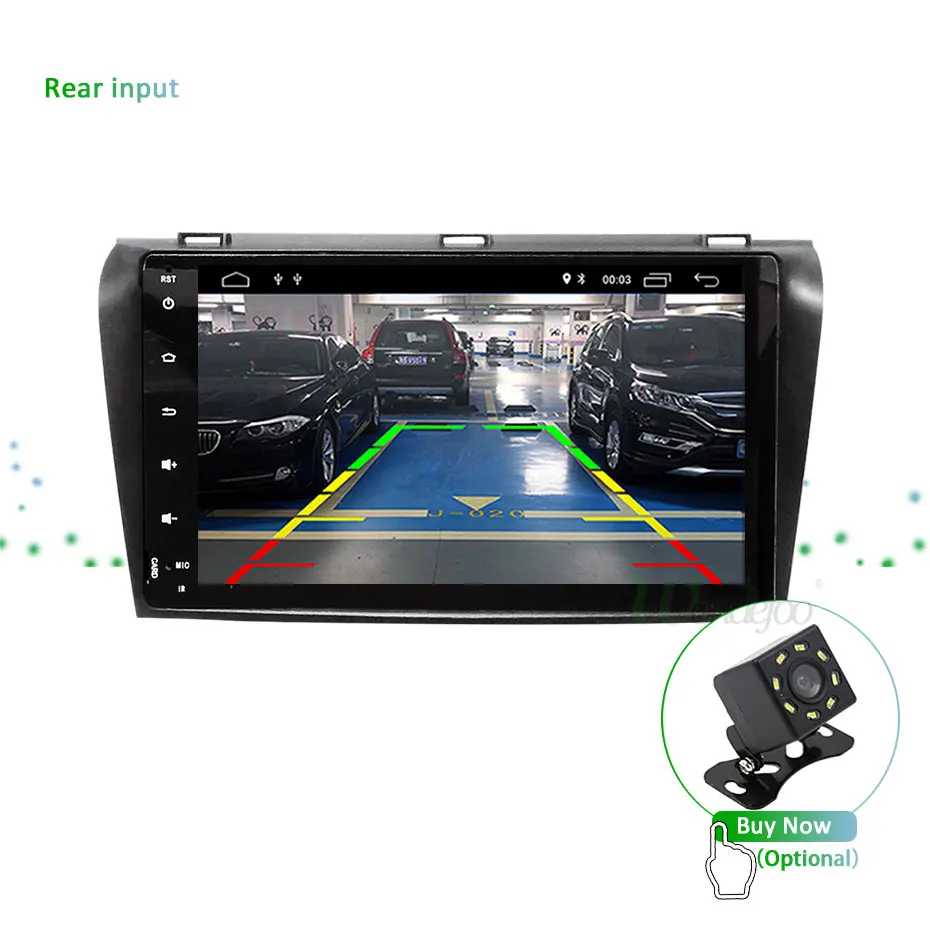 Discount DSP IPS SCREEN 4G 64G Android 9.0 Car GPS For Mazda 3 2003-2009 stereo navigation RADIO pc FIT BOSE system NO dvd player 25