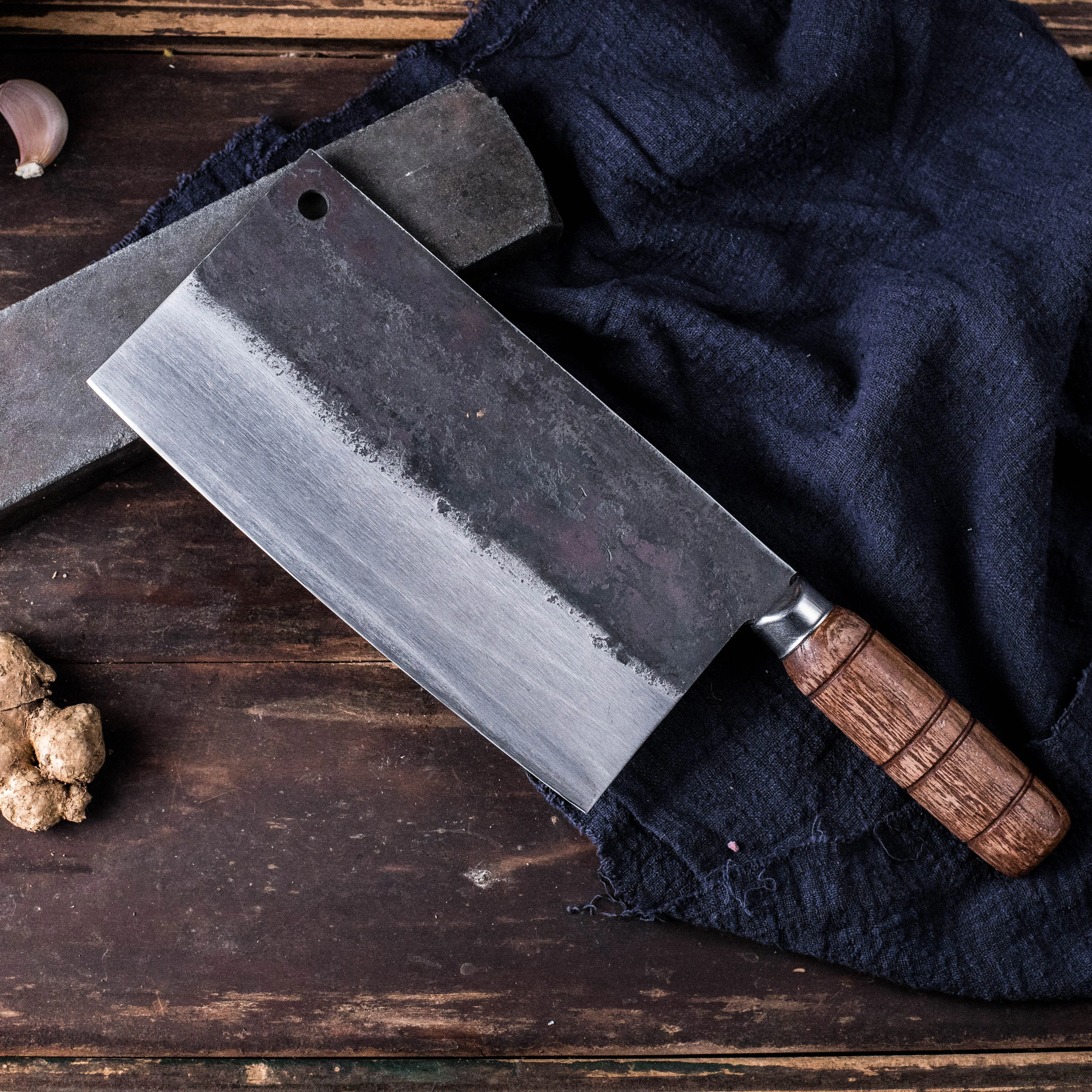  Traditional Handmade Chinese Style Kitchen Cut Meat Vegetable Knife Cooking Knives Chef Special Kni - 33044904691