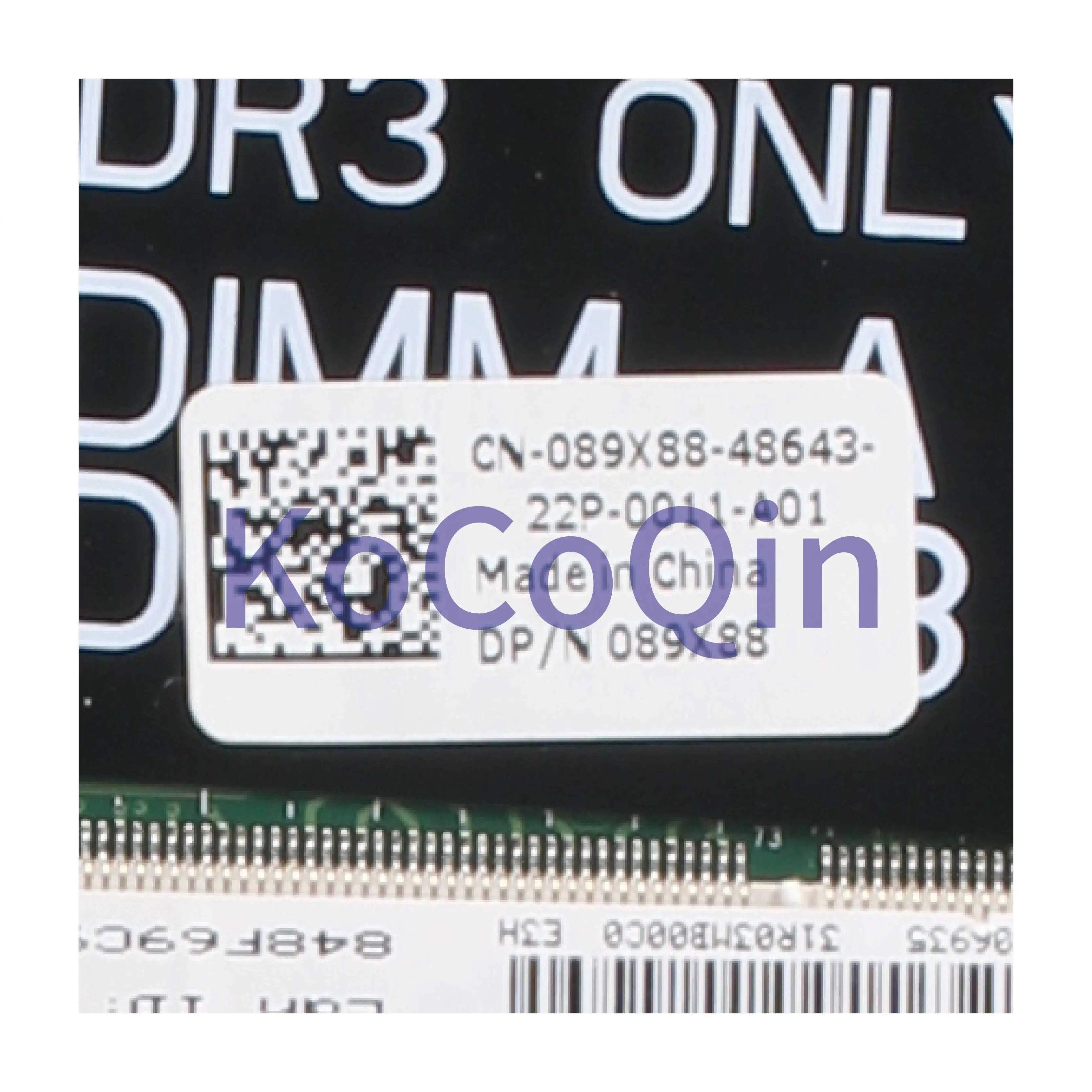 KoCoQin материнская плата для ноутбука DELL Vostro 3750 V3750 089X88 CN DA0R03MB6E1 HM67|Материнские платы
