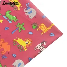 Booksew животный дизайн хлопчатобумажной ткани метр Красный Telas Tissus DIY одеяла для маленьких детей простыня швейная ткань шторы в стиле пэчворк