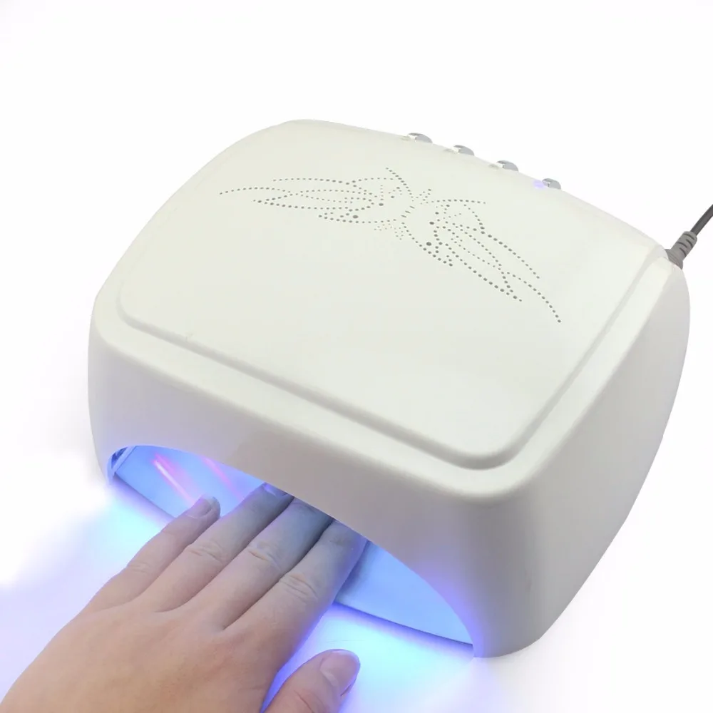 60W+CCFL LED Nail Lamp Drying Nail Polish Dryer UV Gel lamp For Nails Auto induction LED