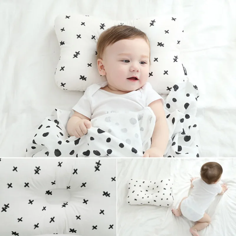 

Any Seasons Newborn Baby Boys Girls Cotton Pillow Prevent Deflection Head Stereotyped Pillow Head Protection Pad Bedding Article