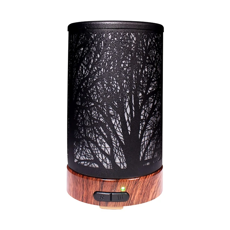 

Metal Essential Oil Diffuser 100Ml Aroma Diffuser Ultrasonic Aromatherapy Humidifier Cool Mist Maker For Home Office Escritori