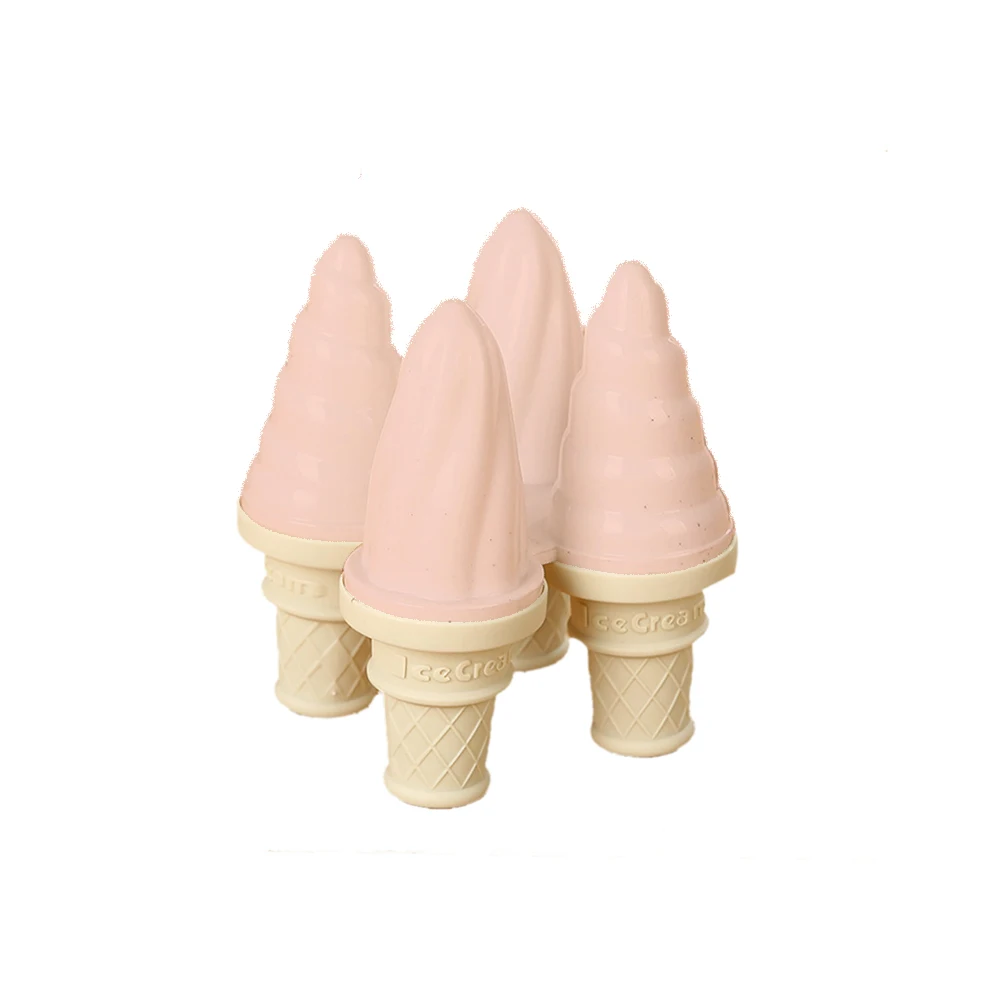 Самодельный классный 4 форма формы для мороженного на палочке чайник из замороженный йогурт машина коробка холодильник Мороженое Инструменты - Цвет: Розовый