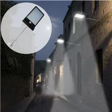 Солнечный светодиодный датчик движения свет открытый светильник настенный водонепроницаемый 36 светодиодный солнечный светильник с высококачественной панелью и алюминиевым полюсом