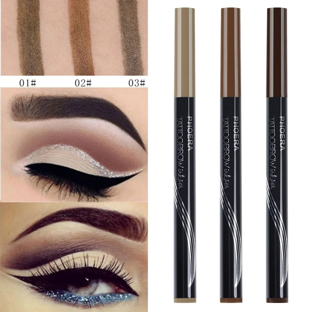 

PHOERA 3 Color High-end Automatic Matte Eyebrow Pencil Waterproof Eyebrow Tattoo Pen Lasting Cosmetic Dropshipping