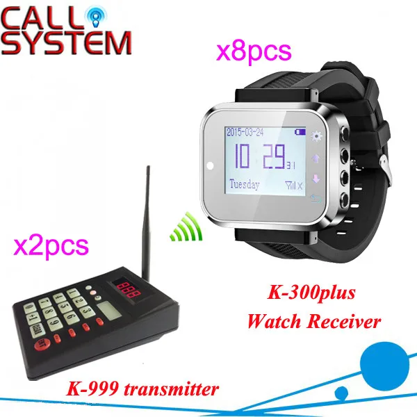 Новое прибытие оборудование ресторана для кухни беспроводное для вызова официанта с передатчиком и часами пейджер
