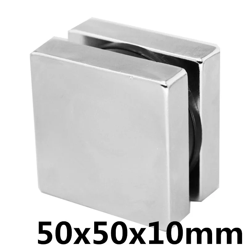 1 шт. 50x50x10 мм N35 NdFeB сильный блок Cuboid магнит редкоземельный неодимовый квадратный