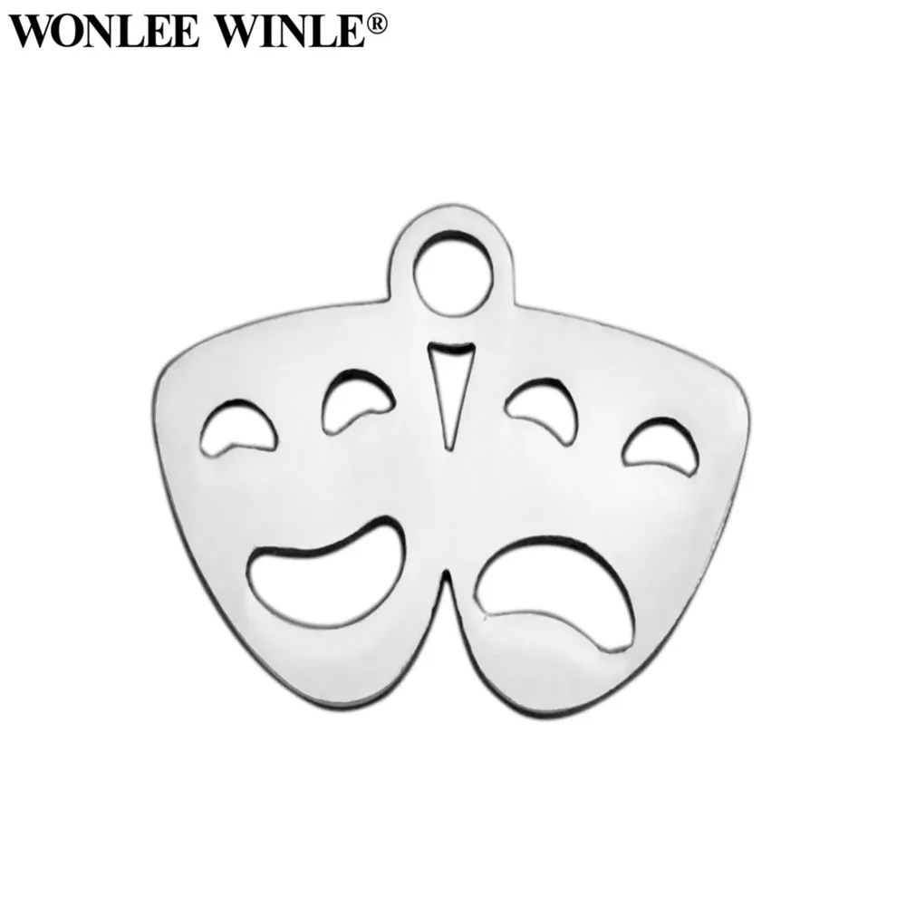 Wonlee Winle DIY 316 нержавеющая сталь Хэллоуин маска Тыква призрак талисманы Подвески для браслет цепочки и ожерелья ювелирных изделий