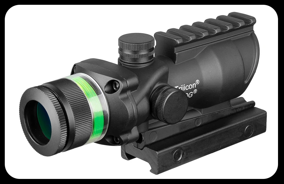 Trijicon охотничий ACOG 4X32 прицел рельсовая оптика Красная Зеленая точка крест подсветка стекло травленая сетка тактический оптический прицел