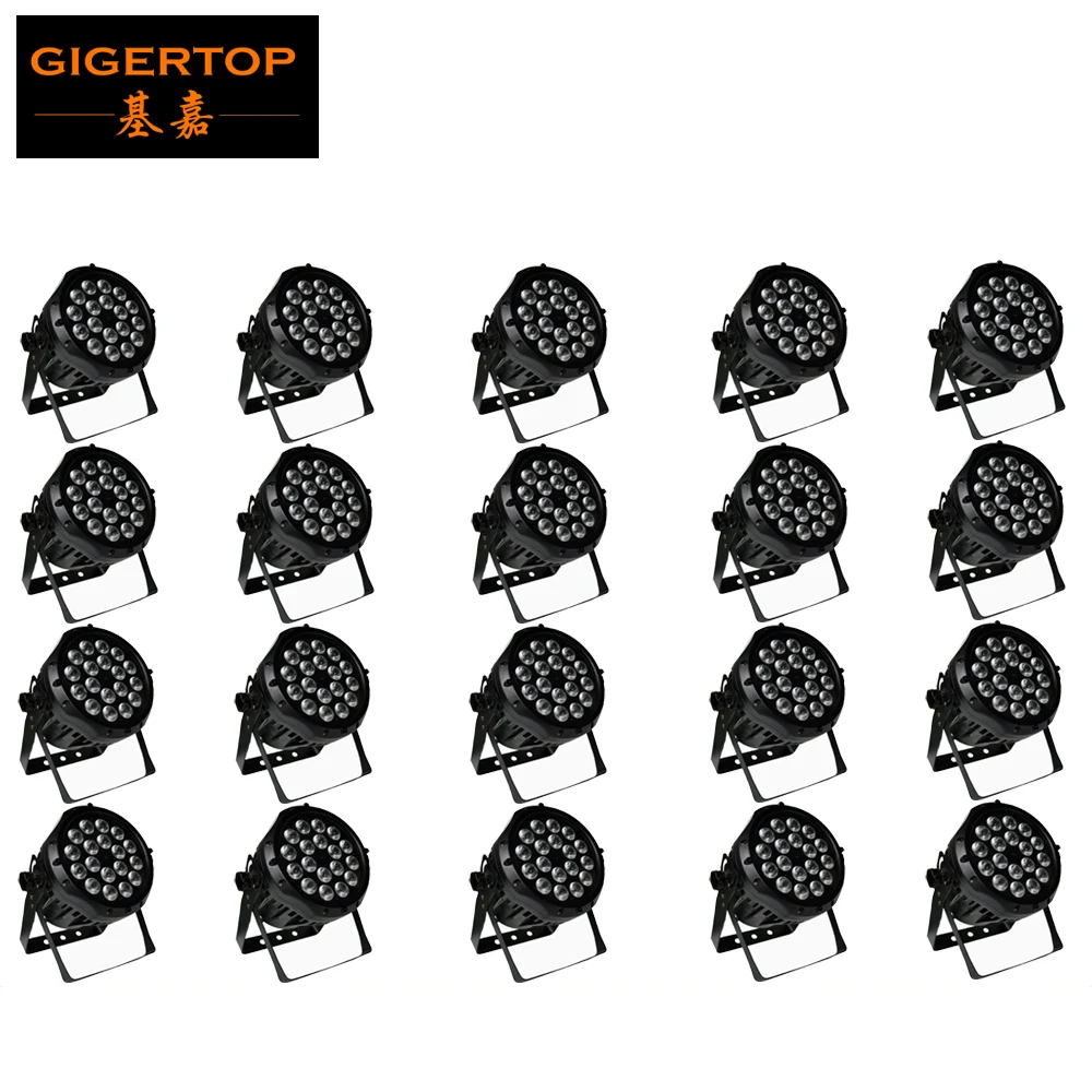 

Freeshipping 20 Pack 18x10W Aluminum Waterproof Led Par Light Tyanshine RGBW 4IN1 LED Lamp 25 Degree Lens Good Heat Dissipation