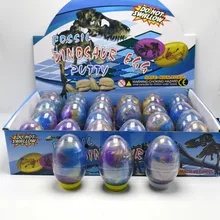 24 шт. два Цвета яйцо и хрустальный шар грязи красочные мягкие слизь Ароматические весело стресса осадка ломкий Игрушечные лошадки