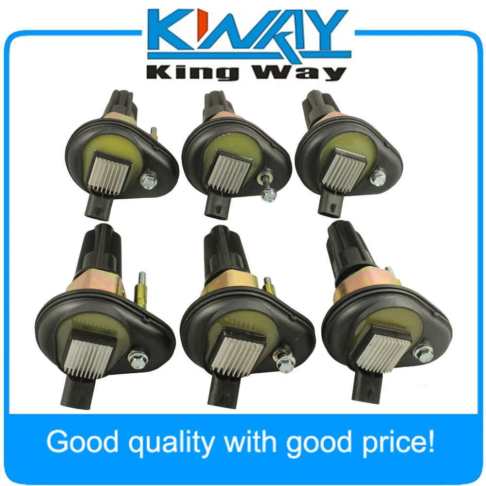 New Ignition Coil Set of 6 Fit For Chevy Trailblazer GMC Canyon Envoy H3 2002 2005