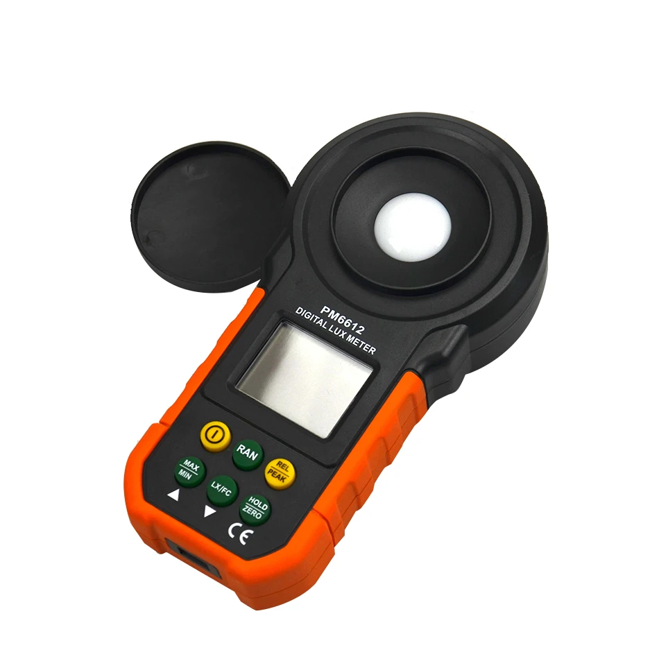 Цифровой Luxmeter PM6612 200000 люкс измеритель освещенности спектра Автоматический