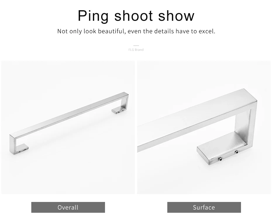 FLG одиночный полотенцесушитель 304 никелевый матовый настенный полотенцесушитель вешалка для полотенец аксессуары для ванной комнаты