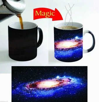 

Beautiful Galaxy Design Color Change Magic Mug Coffee Tea Mug 11 Oz. for Gift