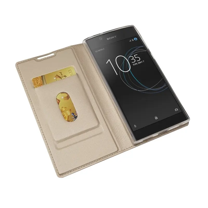 Флип чехлы для телефонов Sony Xperia L1 чехол L 1 элегантный кожаный кошелек с