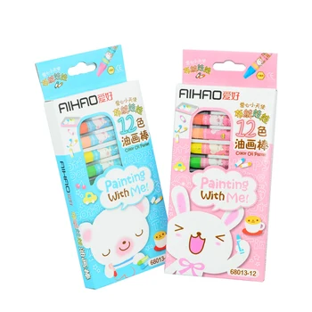 

10Set 12 Colors Crayons Oil Pastel Wax Colorful Oil Paint Drawing Stick Graffiti Pen Crayons For Kids School Art Supplies