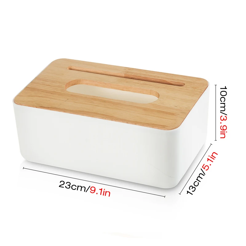 Прочная пластиковая коробка для хранения салфеток, современная натуральная древесина, Обложка для туалетной бумаги, органайзер для гостиной, ресторана