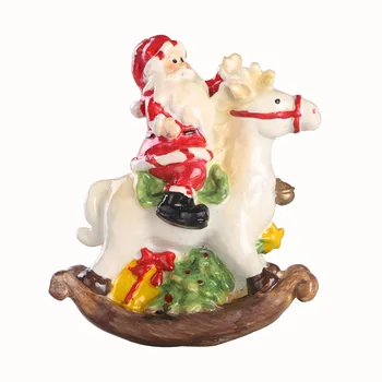 

Hand-painted Santa Claus Riding A Sleigh Christmas Gift Ornaments For Children