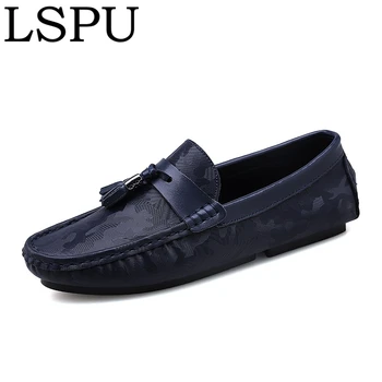 

New Trend Tassels Men Loafers Slip On Breathable Casual Soft Boat Shoes Fashion Men Flat Shoes Driving Shoes Moccasins Size38-44
