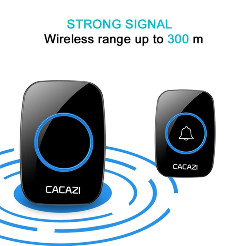 Wireless Door Bell Waterproof Home Wireless Doorbell Smart LED Light Calling Bell 2 Receiver and 1 Transmitter Ringtones 38 pcs Wireless Door Bell Waterproof Home Wireless Doorbell Smart LED Light Calling Bell 2 Receiver and 1 Transmitter Ringtones 38 pcs