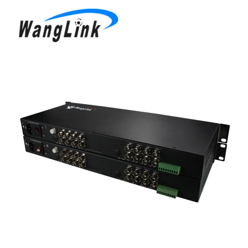 

16 Ch 1080P HD AHD CVI Video with Reverse RS485 Data over video optical transceiver