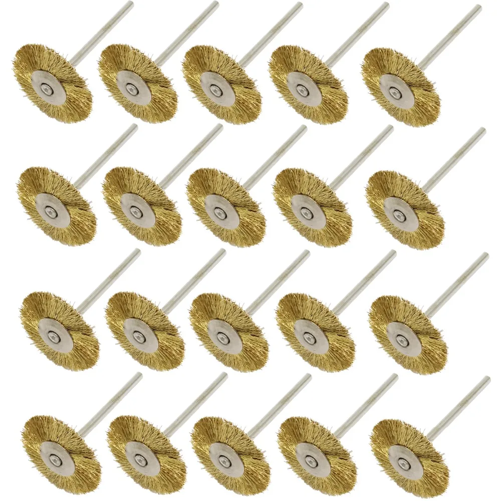 Mini Brass Steel Wire Brush Polishing Buffing Wheels Full kit for