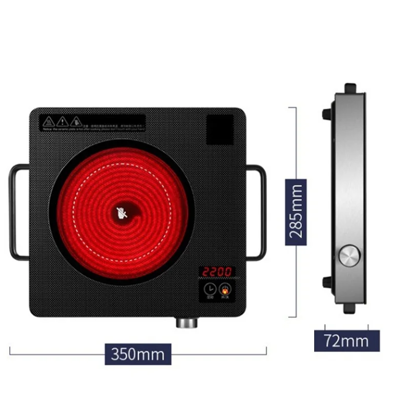 2200 Вт многофункциональная электрическая Плита 220V безызлучательной нагревательная плита дома электрическая плита для кипячения воды/ту/обжарочная/обжарки