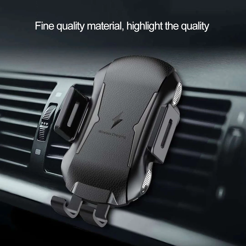 

Car Qi Wireless Charger Automatic Clamping Fast Mount Stand Car Styling