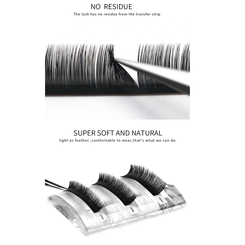 Price 10Pcs Russian Eyelash Extension Individual Korea Silk Volume False Lashes HandMade Natural False Eyelashes Faux Mink Lash Makeup