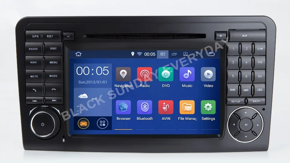 

7"2 din AutoRadio Android 8.1 CAR DVD player For Mercedes Benz ML GL CLASS W164 ML350 ML500 X164 GL320 GPS Audio 2GB+32GB Wifi