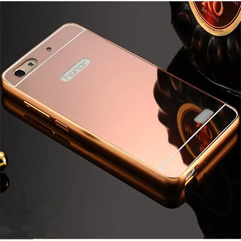 

Xinchentech For Huawei Honor 4C/G Play Mini Case Luxury Mirror Metal+Hard Back Cover Capa For Honor4C/CHM-U01/CHC-U01/C8818