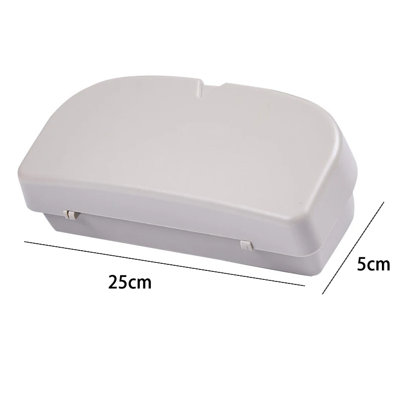 Durable ABS Car Glasses Case Holder Clip Sun Protection Sunglasses Storage Box Sunglasses Holder Accessories