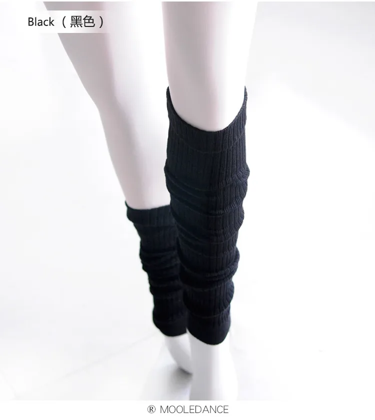 Женские гетры для девочек; длинные носки для латинских/балетных танцев; черные зимние гетры для взрослых; вязаные гетры для танцев