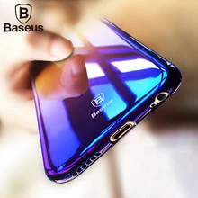 BASEUS Телефон чехол для iPhone 6 6S случае освещения градиент Цвет PC чехол для iPhone 6/6S/7 плюс задняя крышка для iPhone 7