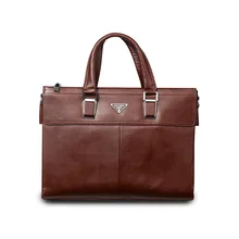 Настоящий первый слой буйвола из натуральной кожи, мужской деловой портфель, сумка на плечо, мужские сумки-мессенджеры, мужская сумка