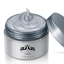 7 цветов одноразовая формовочная паста для волос Стиль волос Цвет бабушка серая грязи Япония цветной воск один-tTme краски для волос